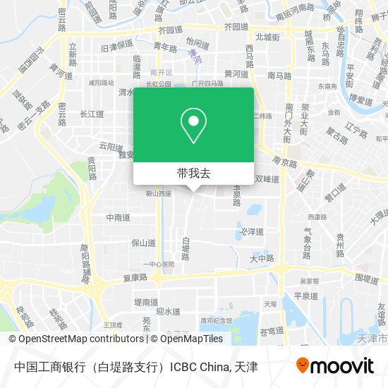 中国工商银行（白堤路支行）ICBC China地图
