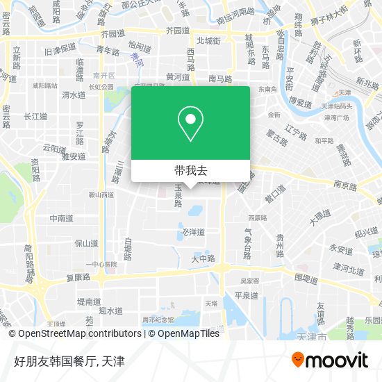 好朋友韩国餐厅地图