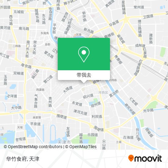 华竹食府地图