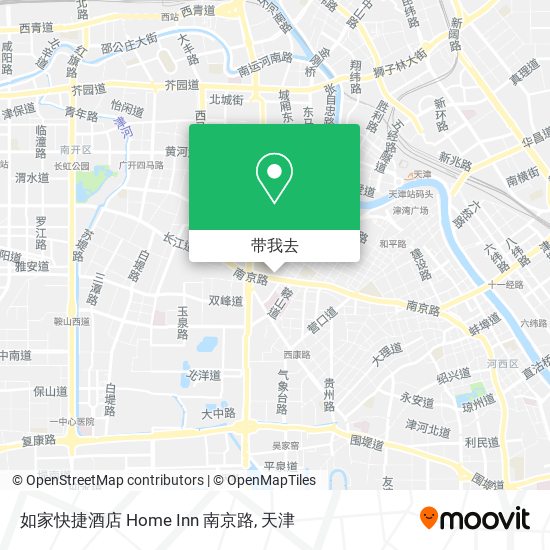 如家快捷酒店 Home Inn 南京路地图