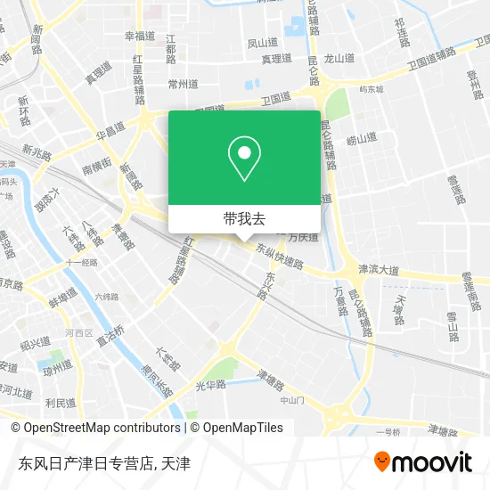 东风日产津日专营店地图