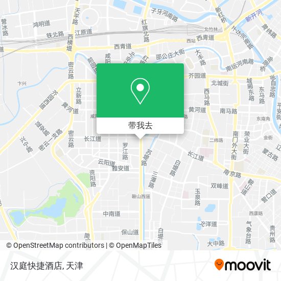 汉庭快捷酒店地图