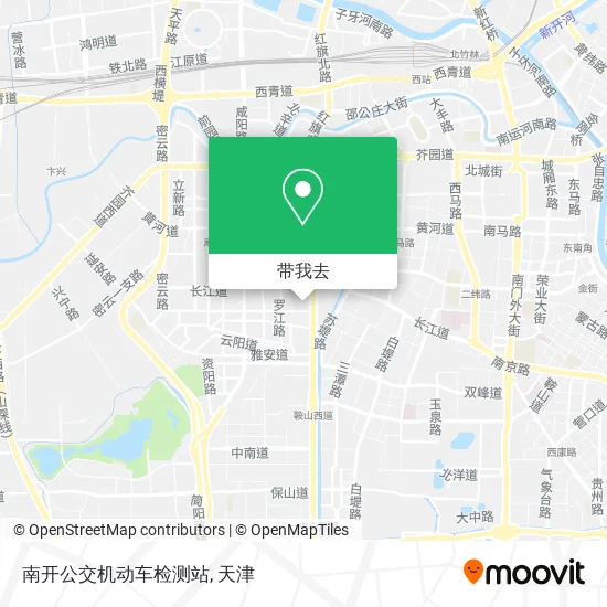 南开公交机动车检测站地图