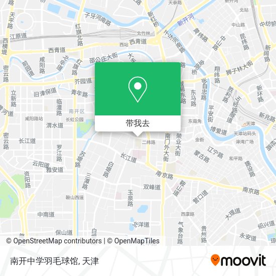 南开中学羽毛球馆地图