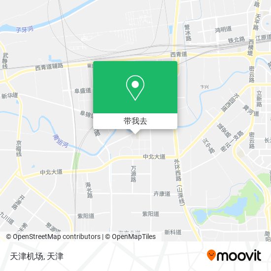 天津机场地图