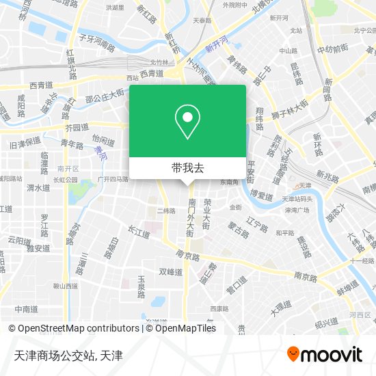 天津商场公交站地图