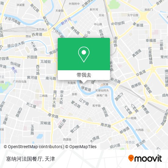 塞纳河法国餐厅地图