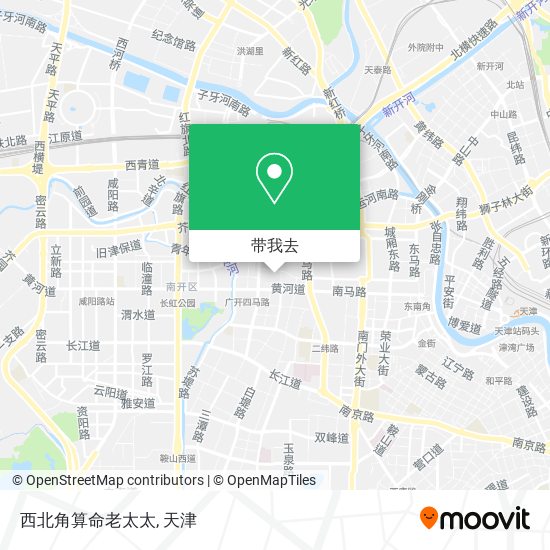 西北角算命老太太地图