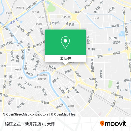 锦江之星（新开路店）地图