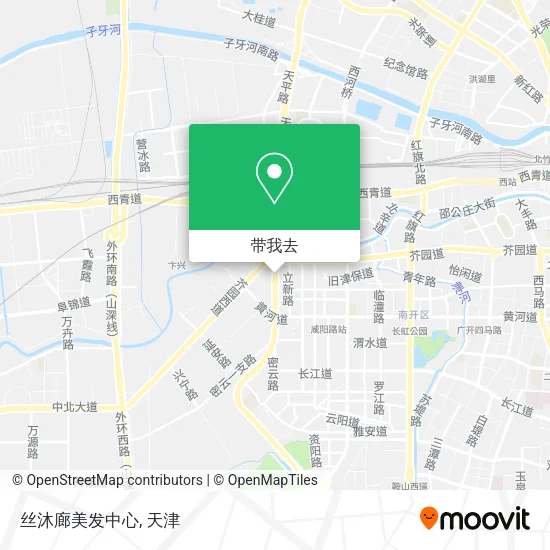 丝沐廊美发中心地图