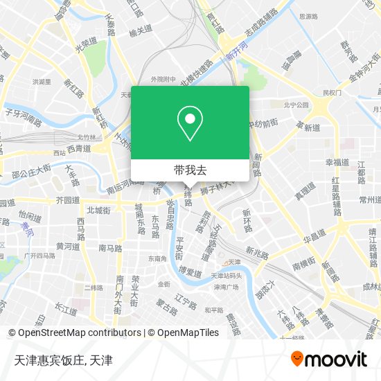 天津惠宾饭庄地图