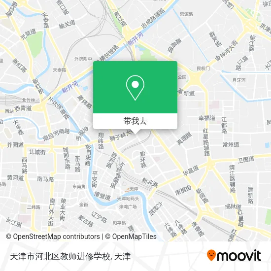 天津市河北区教师进修学校地图