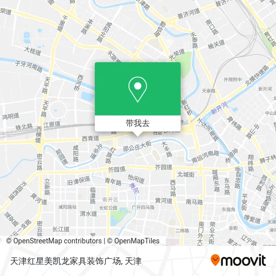 天津红星美凯龙家具装饰广场地图