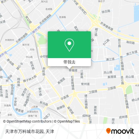 天津市万科城市花园地图
