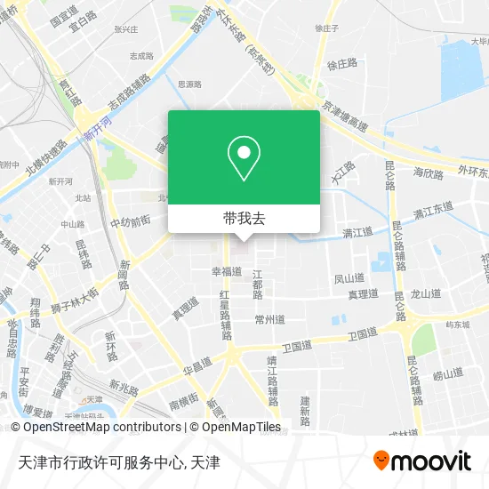 天津市行政许可服务中心地图