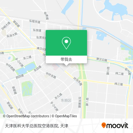 天津医科大学总医院空港医院地图