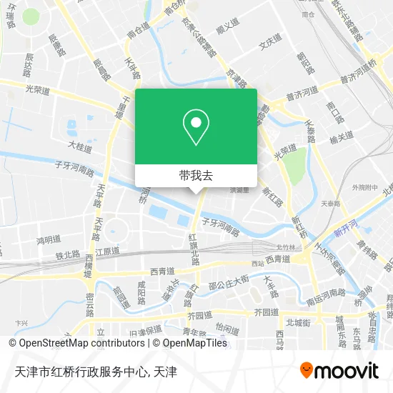 天津市红桥行政服务中心地图