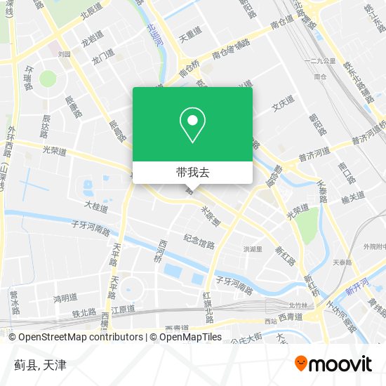蓟县地图