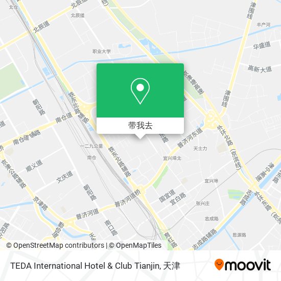 TEDA International Hotel & Club Tianjin地图