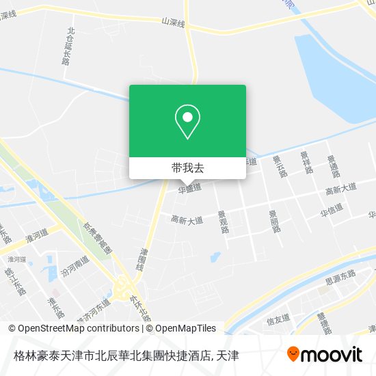 格林豪泰天津市北辰華北集團快捷酒店地图