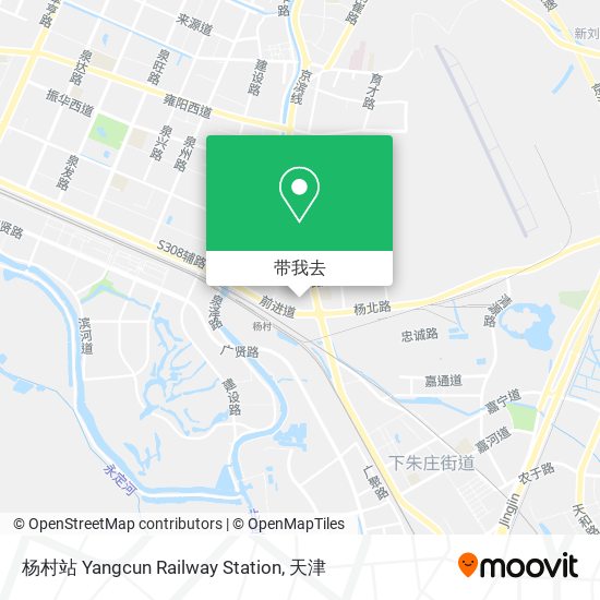 杨村站 Yangcun Railway Station地图
