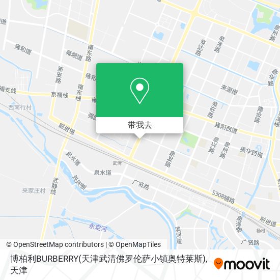 博柏利BURBERRY(天津武清佛罗伦萨小镇奥特莱斯)地图