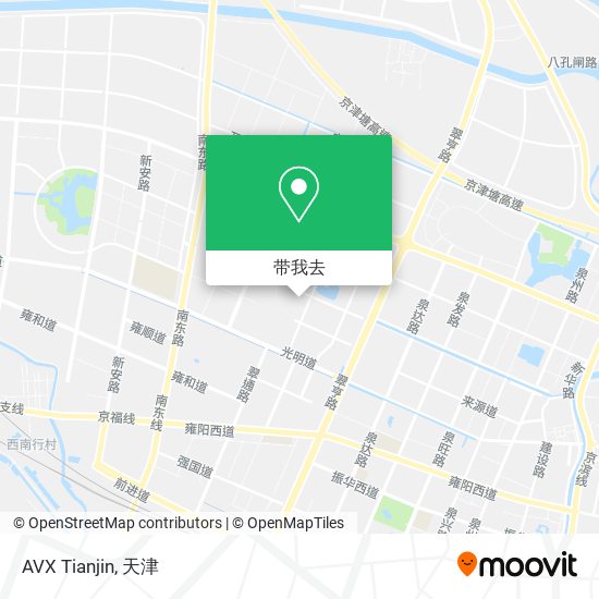 AVX Tianjin地图