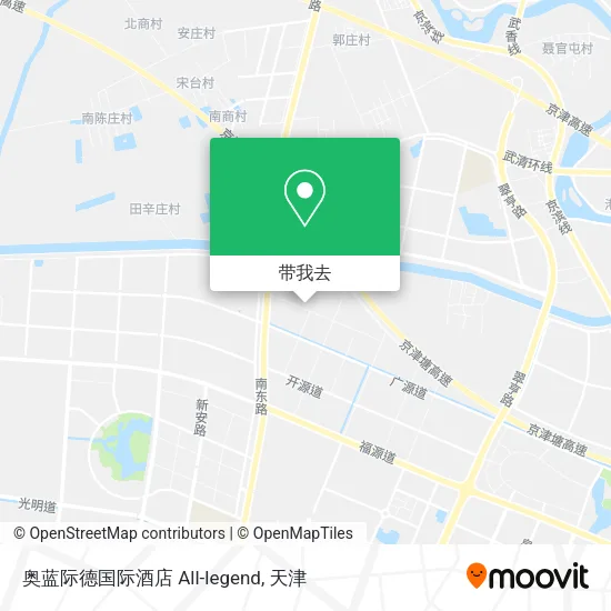 奥蓝际德国际酒店 All-legend地图