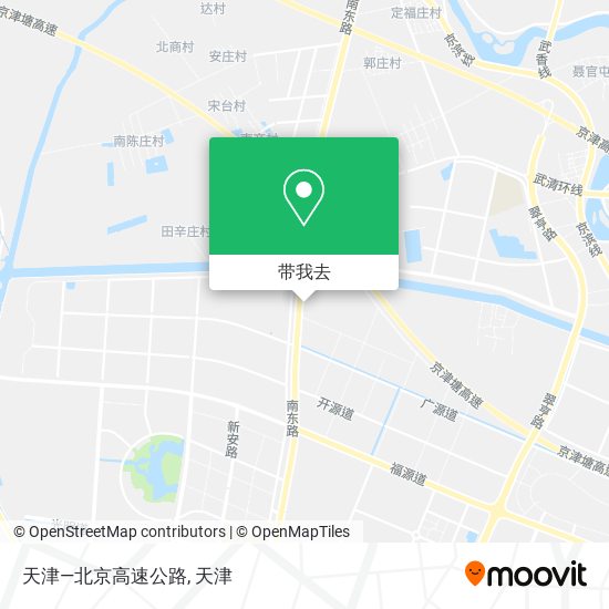 天津—北京高速公路地图