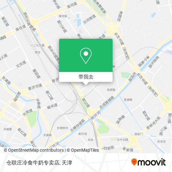 仓联庄冷食牛奶专卖店地图