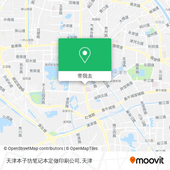 天津本子坊笔记本定做印刷公司地图