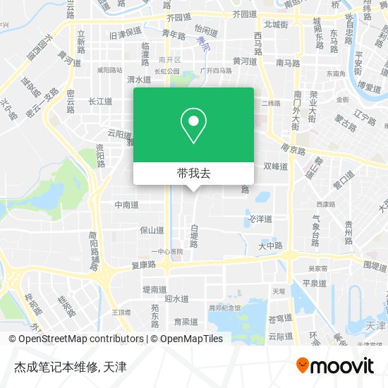 杰成笔记本维修地图