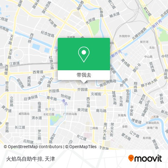 火焰鸟自助牛排地图