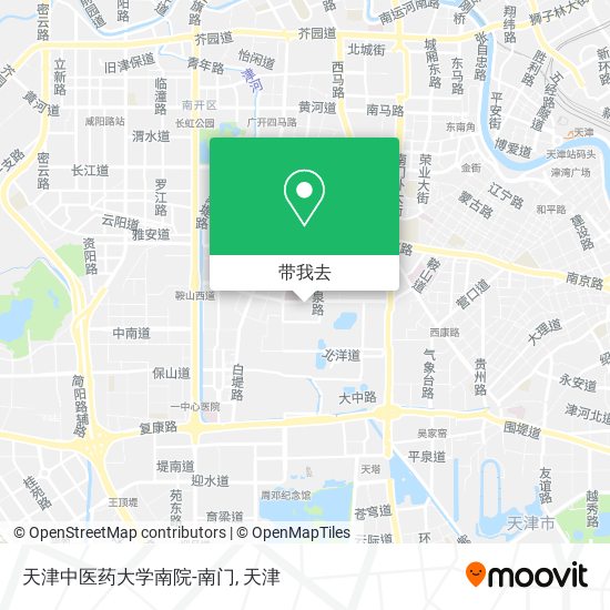 天津中医药大学南院-南门地图