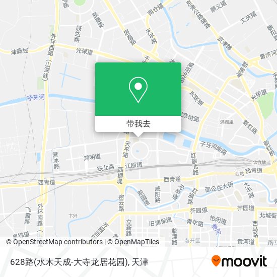628路(水木天成-大寺龙居花园)地图