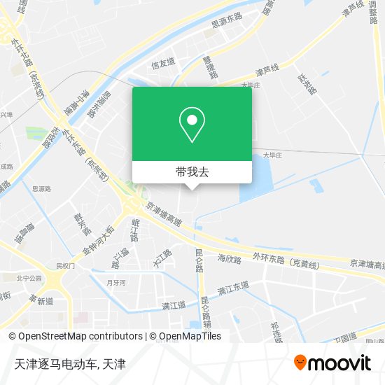 天津逐马电动车地图