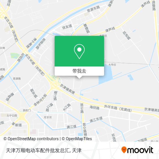 天津万顺电动车配件批发总汇地图