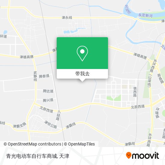 青光电动车自行车商城地图