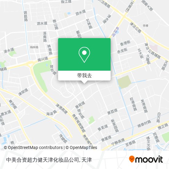 中美合资超力健天津化妆品公司地图