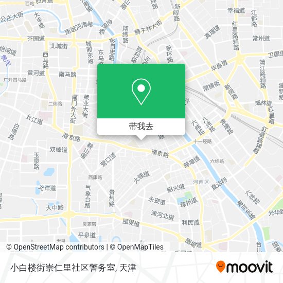 小白楼街崇仁里社区警务室地图