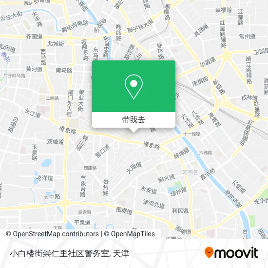 小白楼街崇仁里社区警务室地图