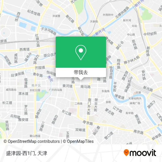 盛津园-西1门地图