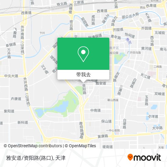 雅安道/资阳路(路口)地图