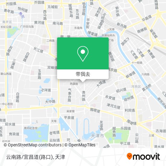 云南路/宜昌道(路口)地图