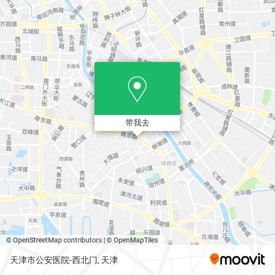 天津市公安医院-西北门地图