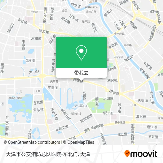 天津市公安消防总队医院-东北门地图
