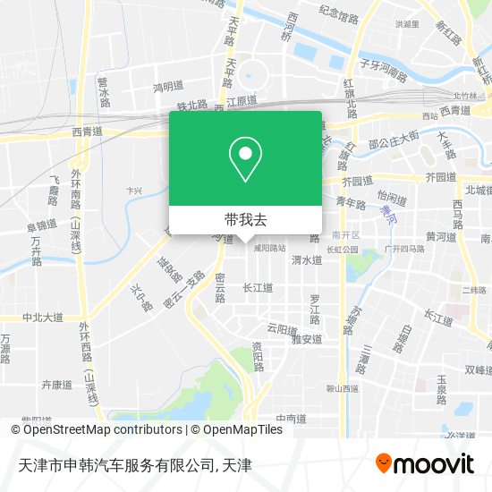 天津市申韩汽车服务有限公司地图
