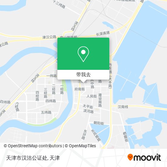 天津市汉沽公证处地图