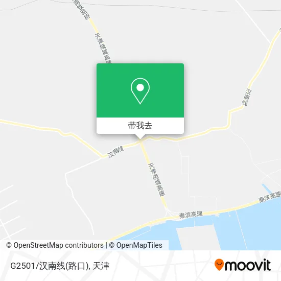 G2501/汉南线(路口)地图