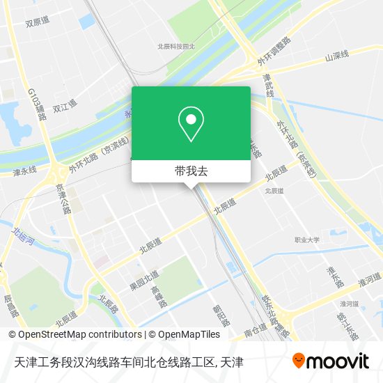 天津工务段汉沟线路车间北仓线路工区地图